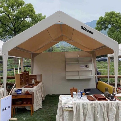 야외 천막 방수 텐트 이동 매점 야시장 상업용, 천으로 둘러싸인 사쿠라 색상 3mx3m