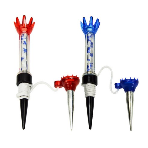 잭팟온 자석골프티 티샷 티꽂이 4p set, 블루