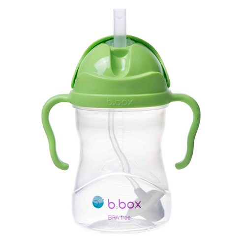 비박스 그래비티 볼 빨대 물병, 그린, 240ml, 1개