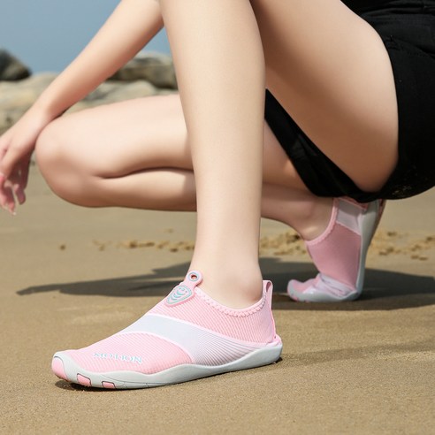 아웃도어 비치 슈즈 남녀 커플 소계화 스노클링 수영 잠수화 부드러운 바닥 물 건너 스트로크, 888 핑크, 35