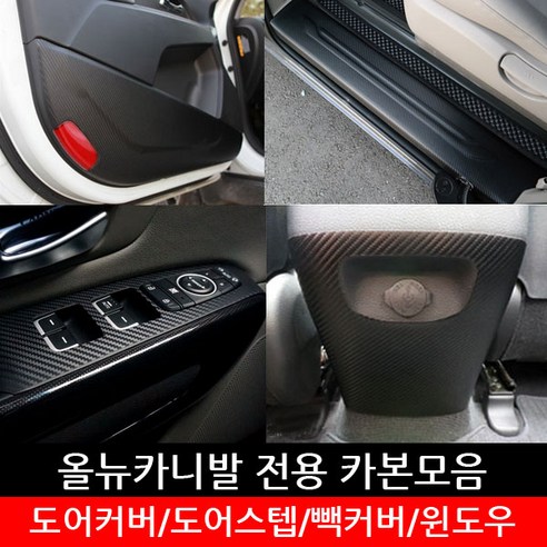 JS automotive 기아 올뉴 카니발 도어커버 도어스텝 콘솔 글로브박스 트렁크범퍼커버 용품, 11-센터+콘솔 샤이닝레드