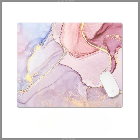 뭉시크 대리석 마블 소프트 마우스 패드, 260x210mm, 3mm, TH-166, 1개