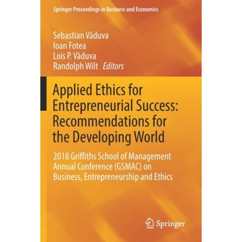 Applied Ethics for Entrepreneurial Success: Recommendations for the Developing World: 2018 Griffiths... Paperback, Springer