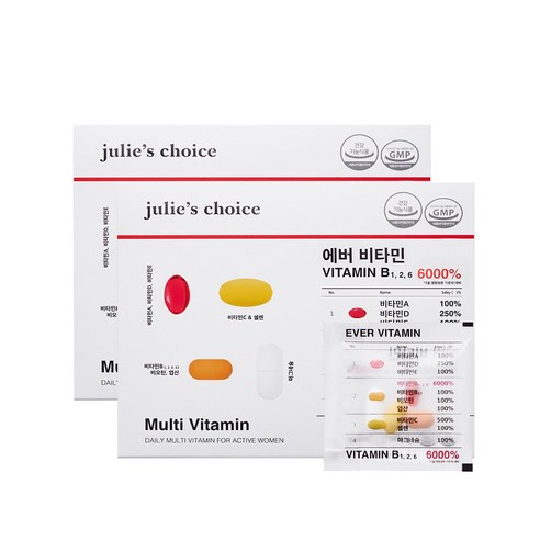 종합비타민  줄리스초이스 에버비타민, 30회분, 2개