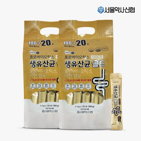 [서울약사신협] [8개월분] 락토온 프로바이오틱스 생유산균 골드 240포 (300g x 2개)