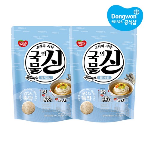 동원 국물의 신 멸치한알, 100g, 2개