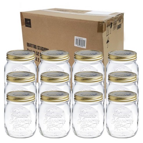 보르미올리 콰트로 스타지오니 자 유리저장병, 700ml, 12개