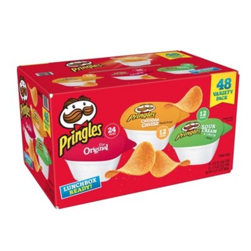 프링글스 스낵 스택 버라이어티 팩 48개입 1박스 Pringles Snack Stacks Variety Pack (48pk), 960g, 1개