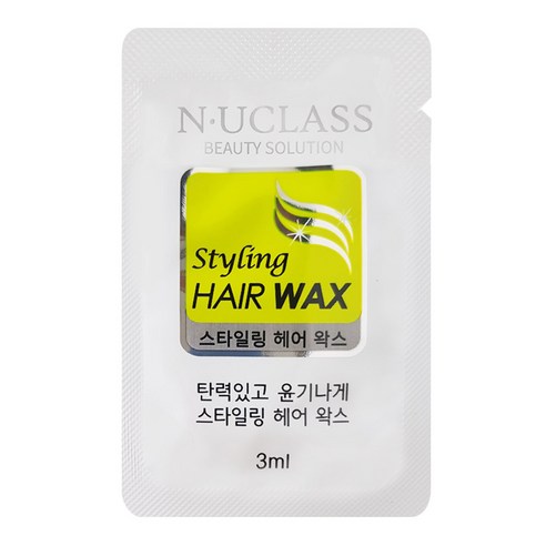 엔유클라스 일회용 헤어왁스 3ml, 3ml, 1개 - 남성헤어왁스 | 쿠팡