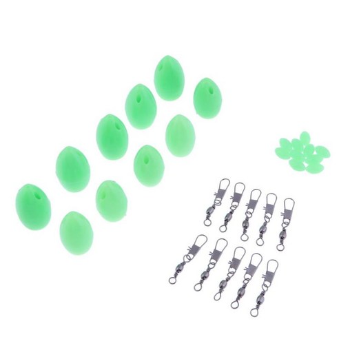10pcs 낚시 Bombarde 플로팅 낚시 미끼 플라이 낚시를 위한 인공 미끼, 녹색, 설명, 플라스틱