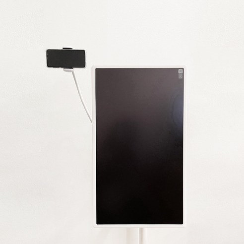 LG 스탠바이미 수납 거치대 셋톱박스 정리대, LG 스탠바이미 휴대폰 거치대 연결 보관, 화이트