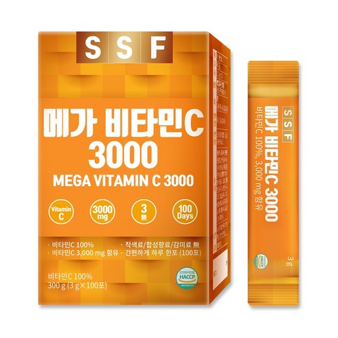 순수식품 비타민C 메가도스 가루 분말 스틱 파우더, 3g, 100개