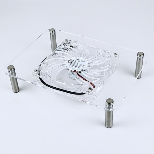 홈앤툴즈 오인페 USB 허브 미니PC 120mm USB 쿨링팬 (베이직), 투명, 1개