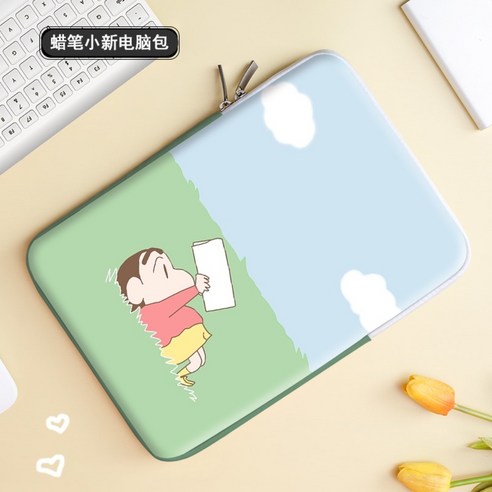태블릿PC 파우치 짱구 귀여운 캐릭터 방수 노트북 가방 호환맥북 갤럭시탭 레노버탭 파우치 아이패드프로 노트북 커플 케이스 아이패드 10/9세대, 색상-10