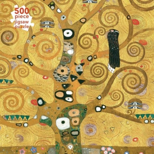 (영문도서) Adult Jigsaw Puzzle Gustav Klimt: The Tree of Life (500 Pieces): 500-Piece Jigsaw Puzzles Hardcover, Flame Tree Gift, English, 9781839647338