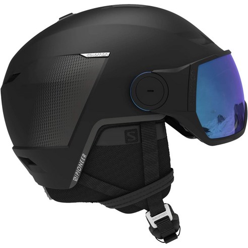 SALOMON 살로몬 스키 헬멧 스노우 보드 헬멧 2022 23년 모델 PIONEER LT VISOR 파이어니어 LT 바이저, 블랙