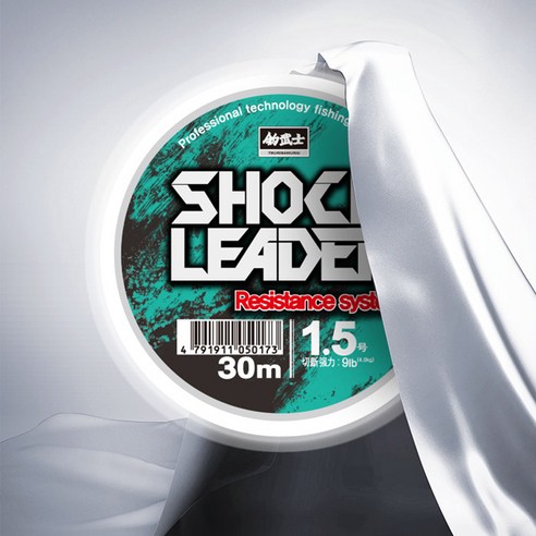 조무사 쇼크리더 나일론 30m 나일론목줄 감성돔 낚시줄, 1.75호, 1개