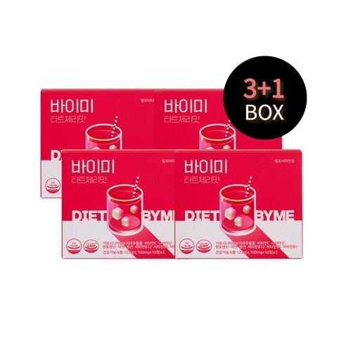 바이미 타트체리맛 3+1BOX (가르시니아 다이어트 발포비타민), 4박스, 30정