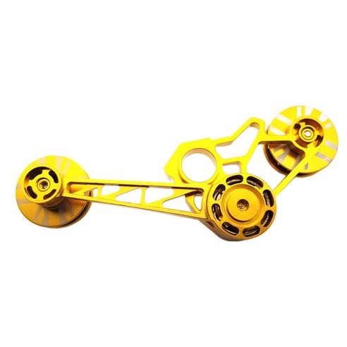SJSHOP Brompton 자전거 용 체인 텐셔너 풀리 휠 1 2 3 6 속도, {"색상":"골든"}, {"수건소재":"알루미늄 합금"}