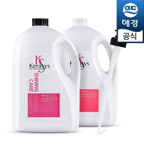 케라시스 샤이닝 대용량 샴푸/린스 4L+펌프, 케라시스 샤이닝 4L 샴푸+펌프, 4L, 1개