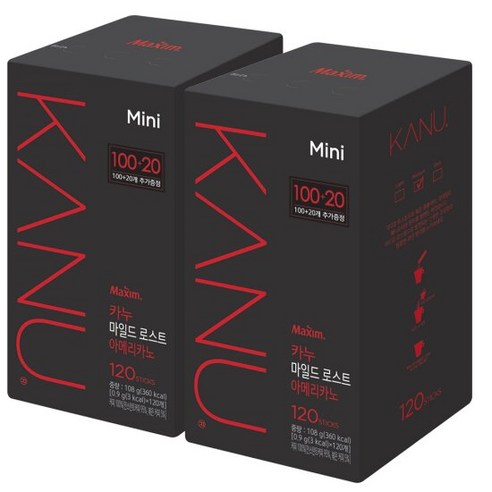 카누 미니 마일드 200T+40T, 1개, 단품, 120개입, 900mg