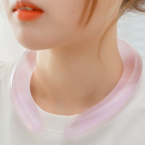 아이스 넥쿨러 PCM 인증 자동 냉각 넥밴드 라이딩 스포츠 쿨스카프 얼음 목튜브 쿨워머, 핑크 FNC002