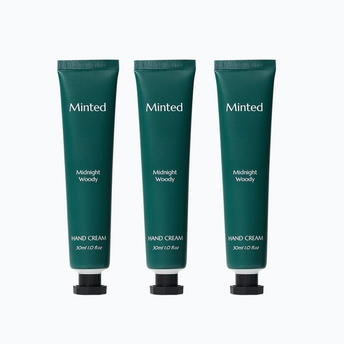 [민티드] 리얼 모이스쳐 핸드크림 3개 (30ml x 3), 9개, 30ml