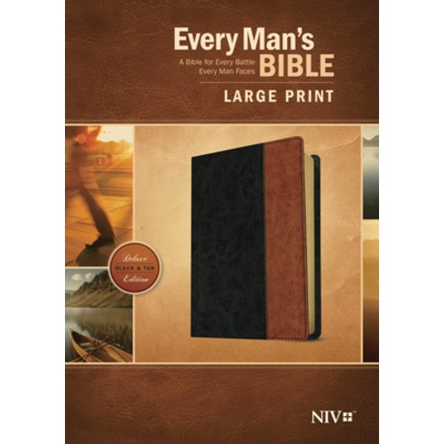 (영문도서) Every Man''s Bible-NIV-Large Print Imitation Leather, Tyndale House Publishers, English, 9781496407696