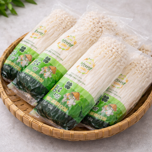 국내산 팽이버섯 무농약 친환경 1박스 반박스, 3개, 150g