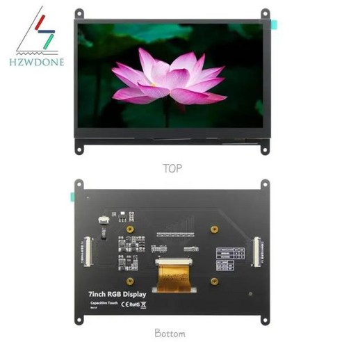 Atomic/Wildfire STM32 개발 보드와 호환되는 7 인치 RGB IPS 용량 성 터치 LCD 모듈, [03] Touch IPS 1024, 03 Touch IPS 1024