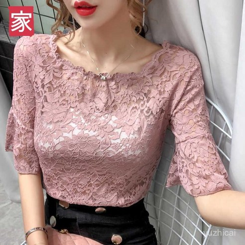 라인댄스복 추천 상품레이스칠부 라틴댄스복 상의 라인댄스복 제품 사진