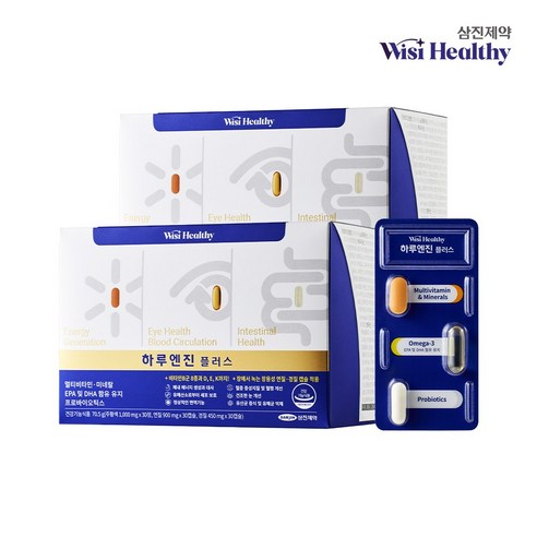 삼진제약 위시헬씨 하루엔진 플러스, 70.5g, 2개