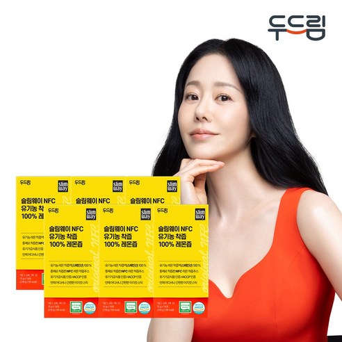 [두드림] 슬림웨이 NFC 유기농 착즙 100% 레몬즙 14포, 6개, 210g