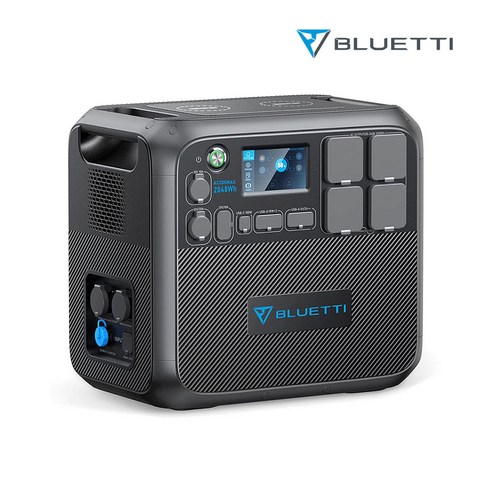 BLUETTI 블루에티 AC200MAX 2200W 2048Wh파워뱅크 초대용량 확장형 보조 배터리 캠핑용 앱 컨트롤 모니터 가능