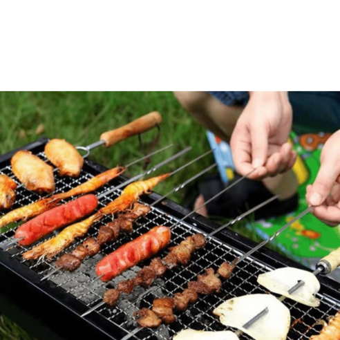 위생만점 큰사이즈 삼겹살 꼬치 구이 고기 불판 야외 캠핑 휴대용 고기 구이 대형 숯불 구이판 그릴 화로