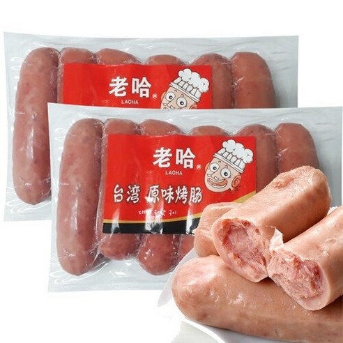 월월중국식품 로하 대만구이 소시지 오리지널맛 6개입 330g