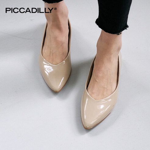 [PICCADILLY] 피카딜리 274065-24 플랫슈즈_베이지페이턴트(1.5cm)