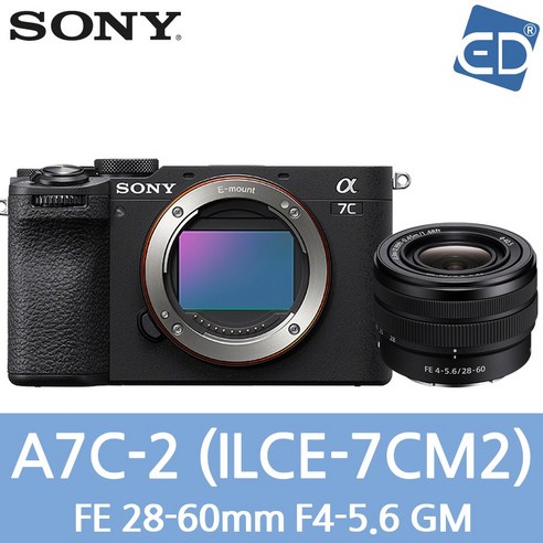 미러리스 추천제품 [소니정품] A7C2+FE 28-60mm KIT/A7CII KIT/미러리스 카메라 ILCE-7CM2L /ED