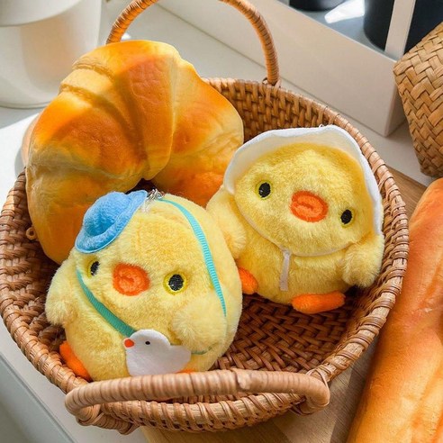 UB toy 미니 병아리 인형, 가방 멘 병아리, 1개