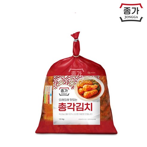 총각김치1.5kg/ 신선한김치 공장직발송~/ ~8시주문 당일발송~, 1개, 1.5kg