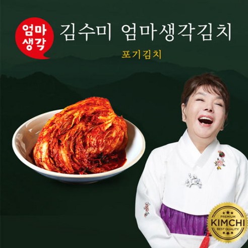김수미 엄마생각 더프리미엄 포기김치 9kg, 2개 – 할인 특가! 홍진경더김치