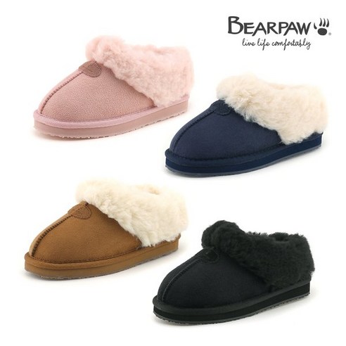 베어파우키즈줄리 추천상품 베어파우 베어파우(BEARPAW) 키즈 양털 뮬 슬리퍼 줄리 JULIE MULE KIDS 4종 K2542MD