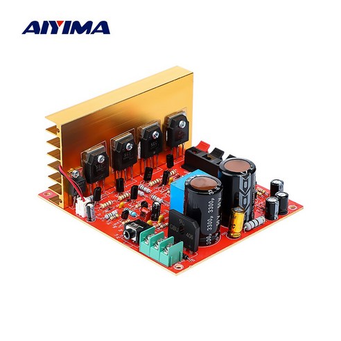 AIYIMA DX-188A 스테레오 파워앰프 오디오보드 스피커 앰프 사운드 프리앰프 선풍기 포함 홈시어터용 180W×2, 앰프 오디오 보드