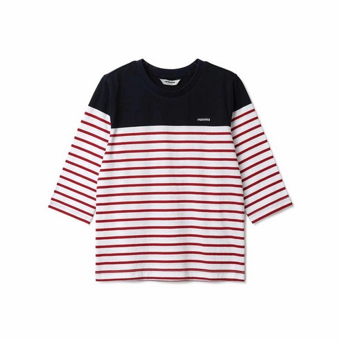 레노마키즈 남아용 스트라이프 7부 티셔츠 R2320T101