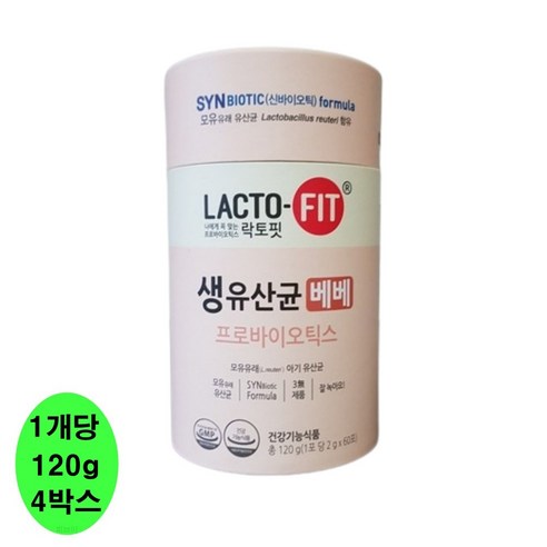 락토핏 생유산균 베베 60포, 120g, 2개