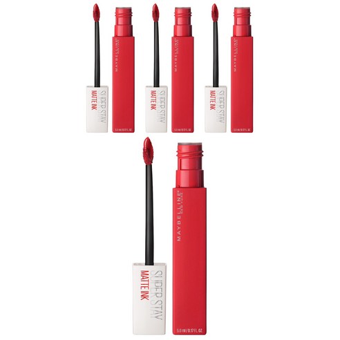메이블린 뉴욕 슈퍼 스테이 립 잉크 5ml, 020 Pioneer, 4개