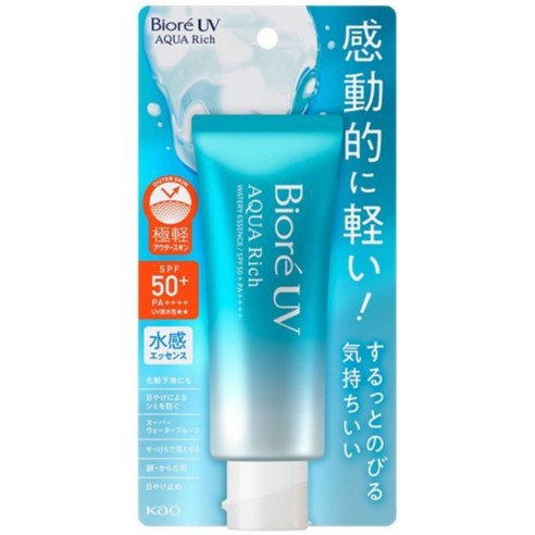 비오레 우아컴퍼니 UV 아쿠아리치 워터리 에센스 선크림 리뷰