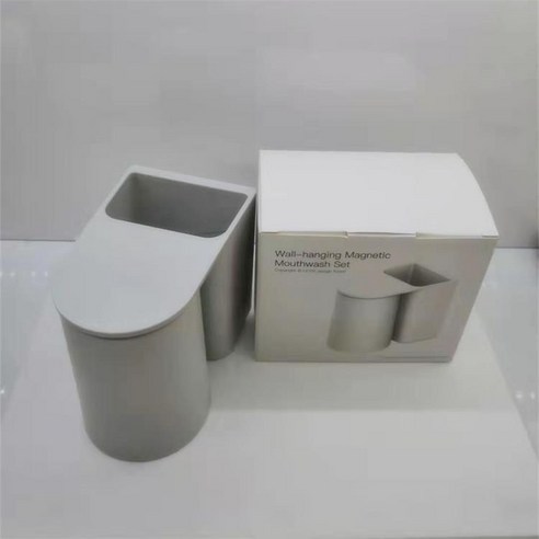YAPOGI펀치없는 칫솔 플라스틱 수납대 욕실 수납대 화장실 칫솔 수납대, 다크 그레이