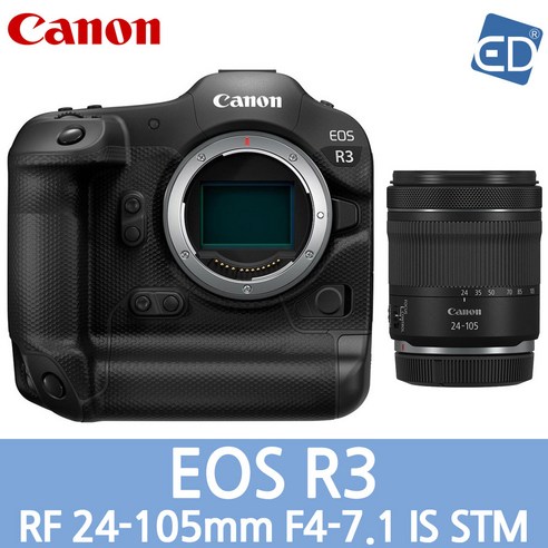 [캐논 정품] EOS R3 /미러리스카메라/ ED, 10 RF 24-105mm F4-7.1 IS STM