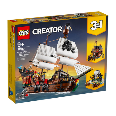 레고 크리에이터 31109 해적선, 혼합색상, 1개 블록놀이